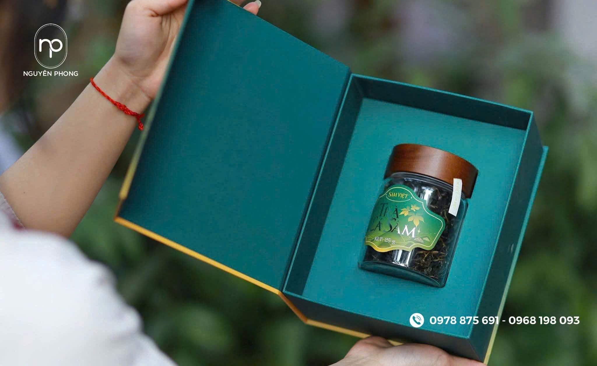 Mẫu hộp đựng trà làm quà tặng 